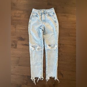 Garage Ripped Mom Jeans